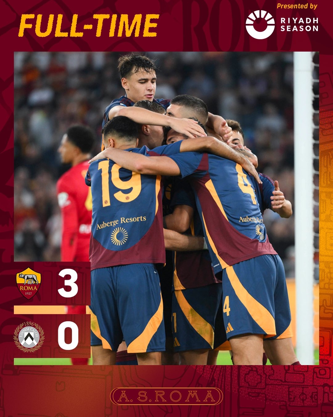 包含罗马主场-击败乌迪内斯，全队士气高涨的词条